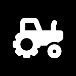 tractor icon small black
