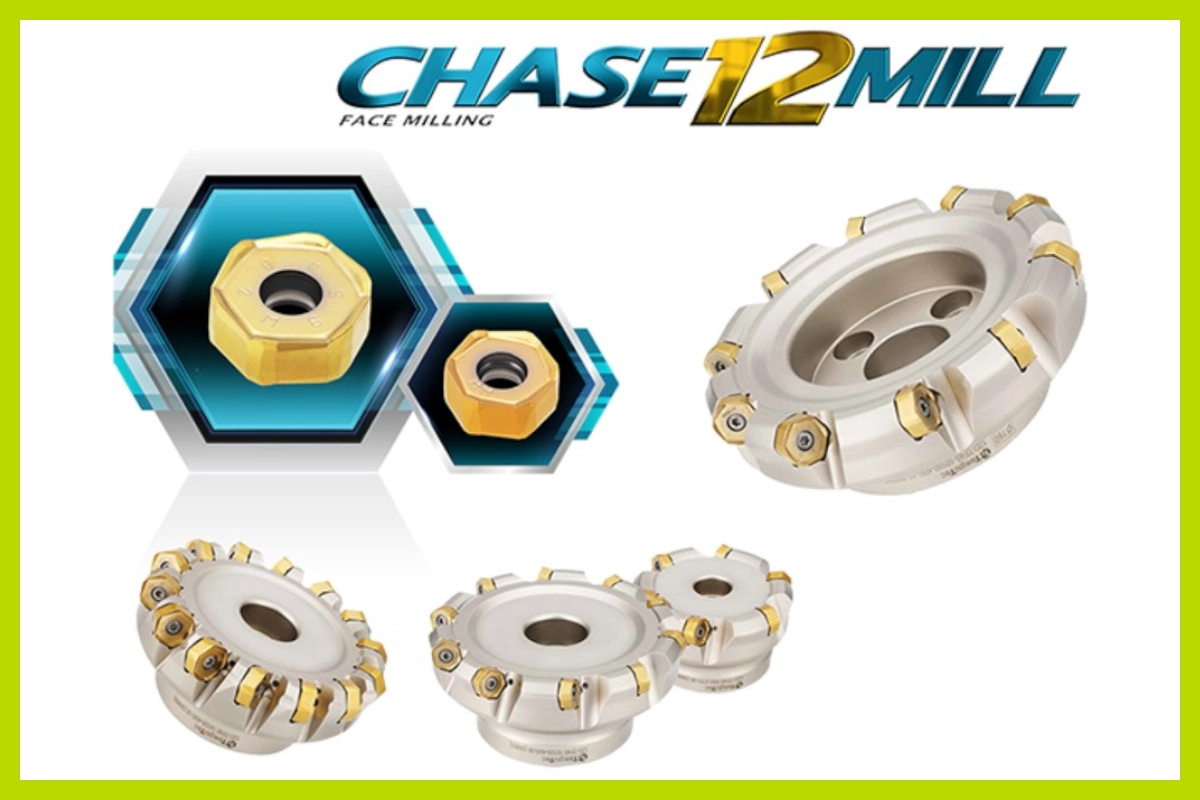 Chase12Mill by TaeguTec a line of high performance milling cutters with economical 12-corner insert graphic AG Technik